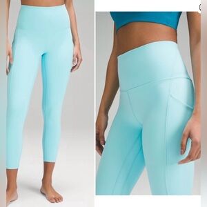 Lululemon Align High-Rise Pant with Pockets 25" Cyan Blue
Size 4